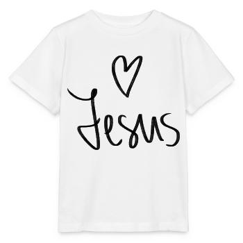 Coeur de Jésus - T-shirt bio MINI CREATOR Stanley/Stella Enfant - blanc - Devant - Maike (125cm)