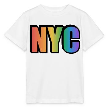 Schwules NYC - Stanley/Stella Kinder T-Shirt MINI CREATOR  - Weiß - Vorne - Maike (125cm)