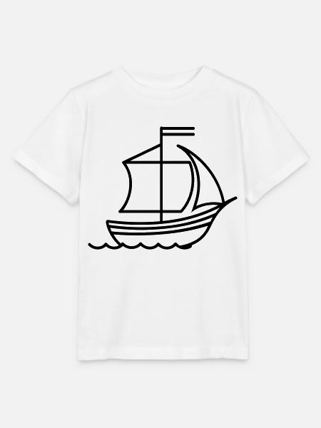 Piratenschiff - Stanley/Stella Kinder T-Shirt MINI CREATOR - Weiß