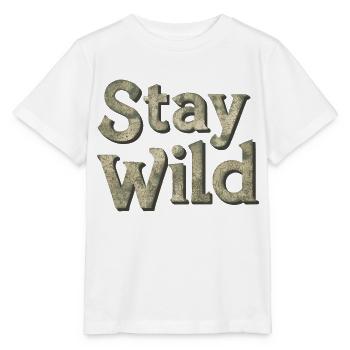 RESTEZ SAUVAGE - T-shirt bio MINI CREATOR Stanley/Stella Enfant - blanc - Devant - Maike (125cm)