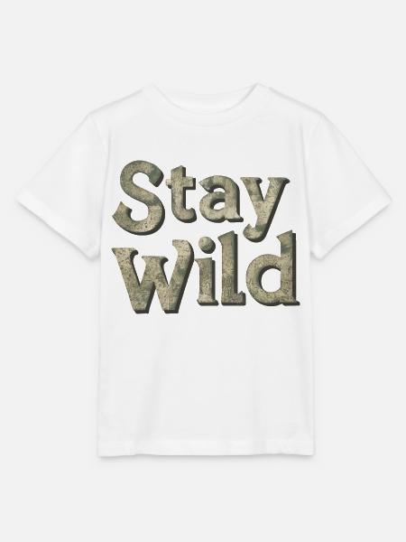 WILD BLEIBEN - Stanley/Stella Kinder T-Shirt MINI CREATOR - Weiß