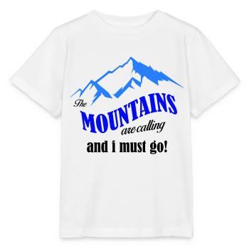 Les montagnes appellent la copie - T-shirt bio MINI CREATOR Stanley/Stella Enfant - blanc - Devant - Maike (125cm)