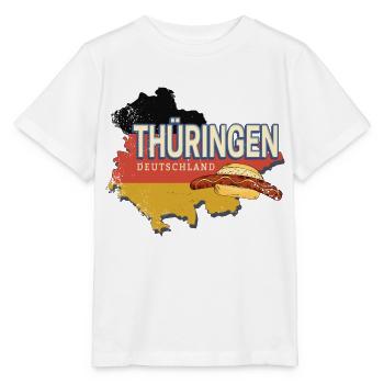 Thüringen Deutschland Retro Bundesland Souvenir - Stanley/Stella Kinder T-Shirt MINI CREATOR  - Weiß - Vorne - Maike (125cm)