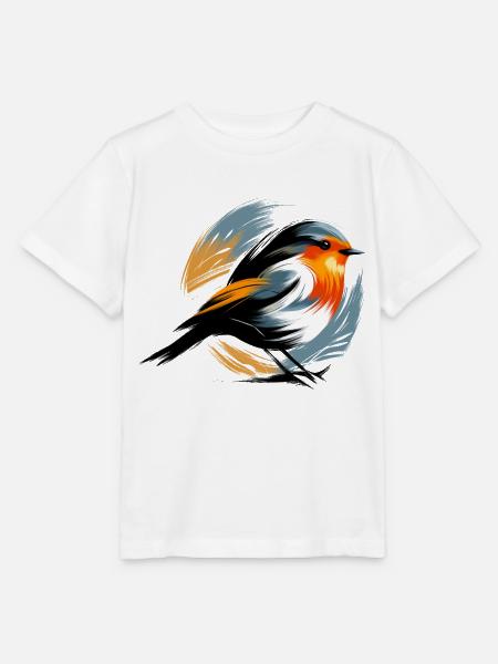 Rotkehlchen - Stanley/Stella Kinder T-Shirt MINI CREATOR - Weiß