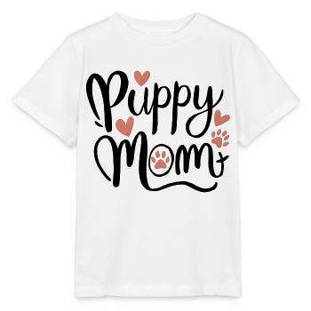 puppy dog - Stanley/Stella MINI CREATOR Kids’ T-Shirt - white - Front - Maike (125cm)