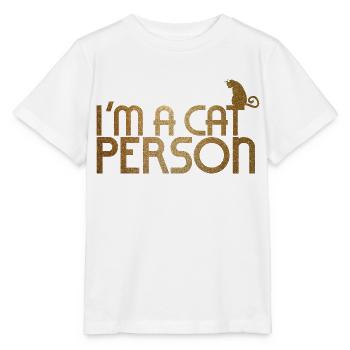 I'm a cat person - Stanley/Stella MINI CREATOR Kids’ T-Shirt - white - Front - Maike (125cm)