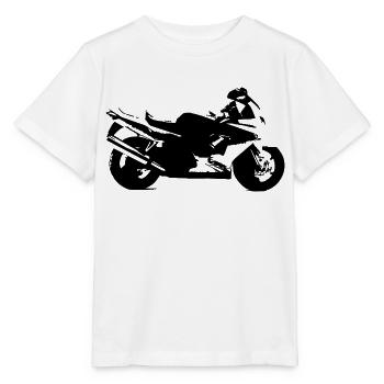 Mottorrad Bike - Stanley/Stella MINI CREATOR Kids’ T-Shirt - white - Front - Maike (125cm)