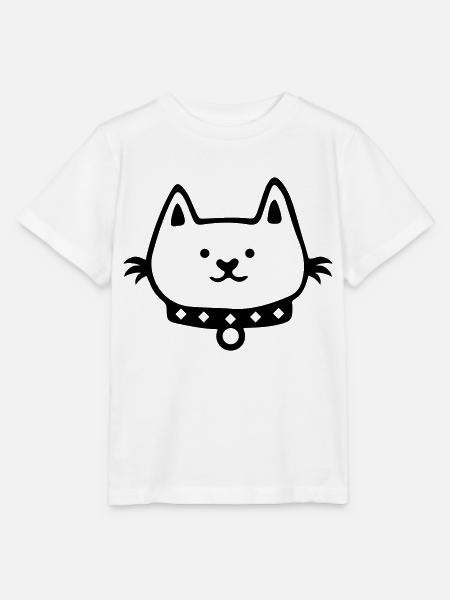 cat comic - Stanley/Stella Kinder T-Shirt MINI CREATOR  - Weiß