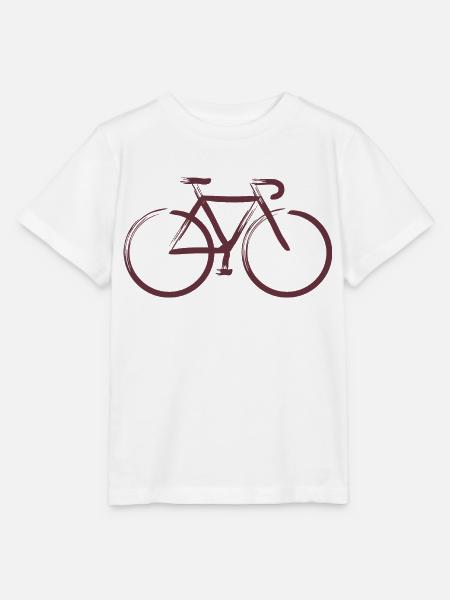 Granat-Striche - Stanley/Stella Kinder T-Shirt MINI CREATOR  - Weiß