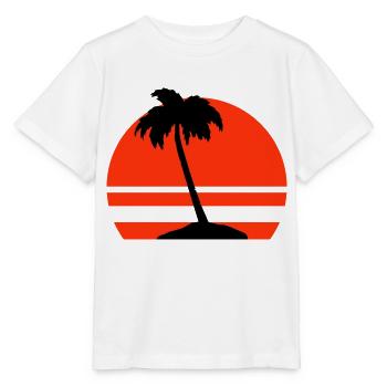Île Palm - T-shirt bio MINI CREATOR Stanley/Stella Enfant - blanc - Devant - Maike (125cm)