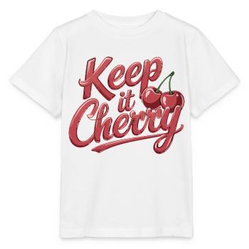 Keep It Cherry Cherries for a Cherry Fan - Stanley/Stella MINI CREATOR Kids’ T-Shirt - white - Front - Maike (125cm)