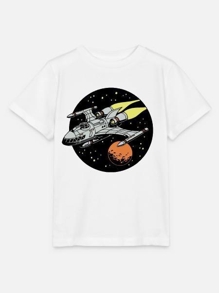 Raumschiff - Stanley/Stella Kinder T-Shirt MINI CREATOR - Weiß