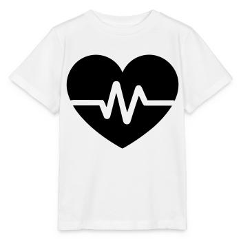 battement de coeur - T-shirt bio MINI CREATOR Stanley/Stella Enfant - blanc - Devant - Maike (125cm)