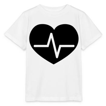 battement de coeur - T-shirt bio MINI CREATOR Stanley/Stella Enfant - blanc - Devant - Maike (125cm)