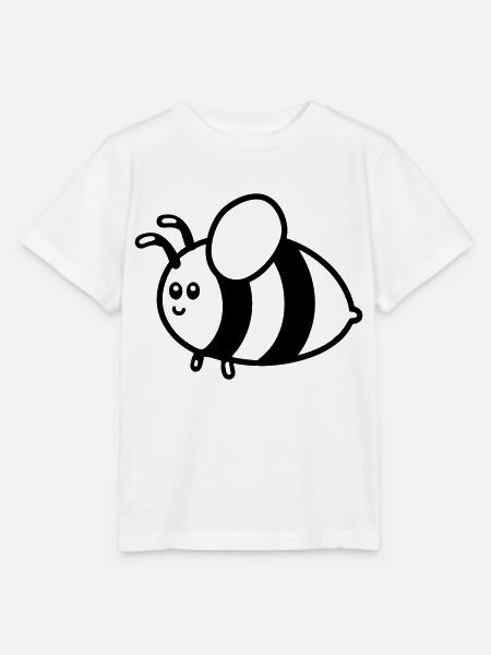 Biene - Stanley/Stella Kinder T-Shirt MINI CREATOR  - Weiß