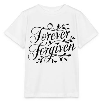 forgive forever - Stanley/Stella MINI CREATOR Kids’ T-Shirt - white - Front - Maike (125cm)