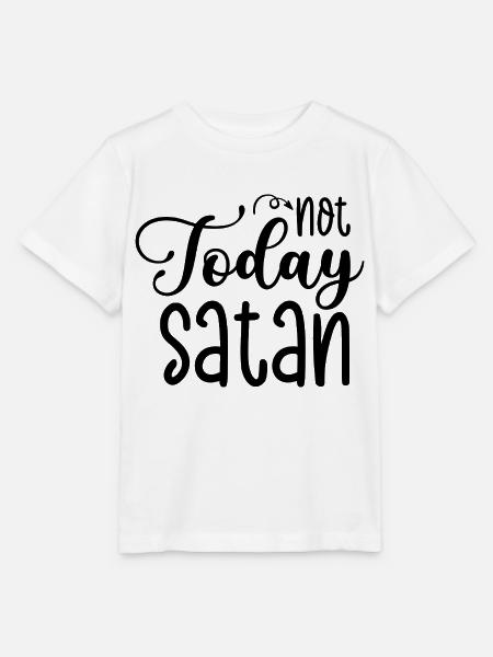 Nicht heute Satan - Stanley/Stella Kinder T-Shirt MINI CREATOR - Weiß