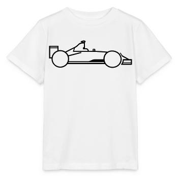 Rennwagen - Stanley/Stella Kinder T-Shirt MINI CREATOR  - Weiß - Vorne - Maike (125cm)