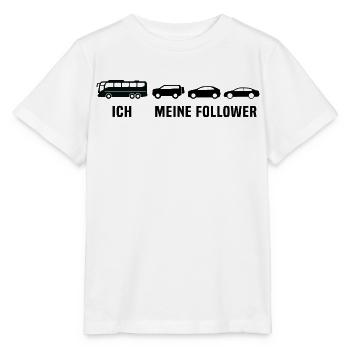 Busfahrer Linienbus Meine Follower Bus - Stanley/Stella Kinder T-Shirt MINI CREATOR  - Weiß - Vorne - Maike (125cm)