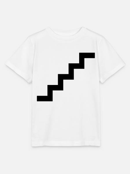 Schwarze Treppe - Stanley/Stella Kinder T-Shirt MINI CREATOR  - Weiß