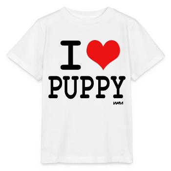 puppy - Stanley/Stella MINI CREATOR Kids’ T-Shirt - white - Front - Maike (125cm)