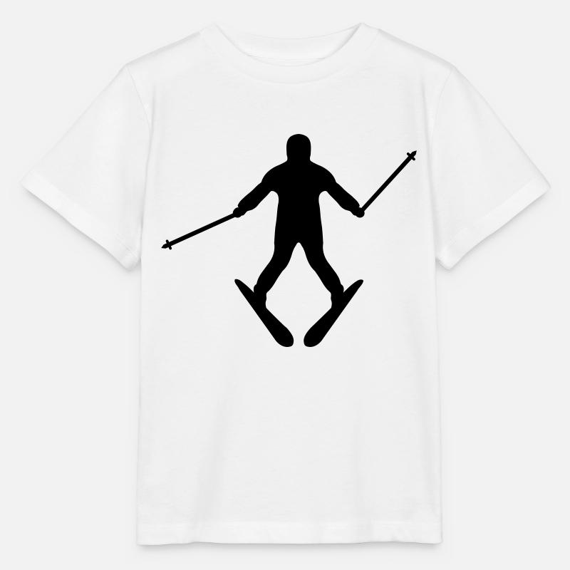Ski - T-shirt bio MINI CREATOR Stanley/Stella Enfant - blanc
