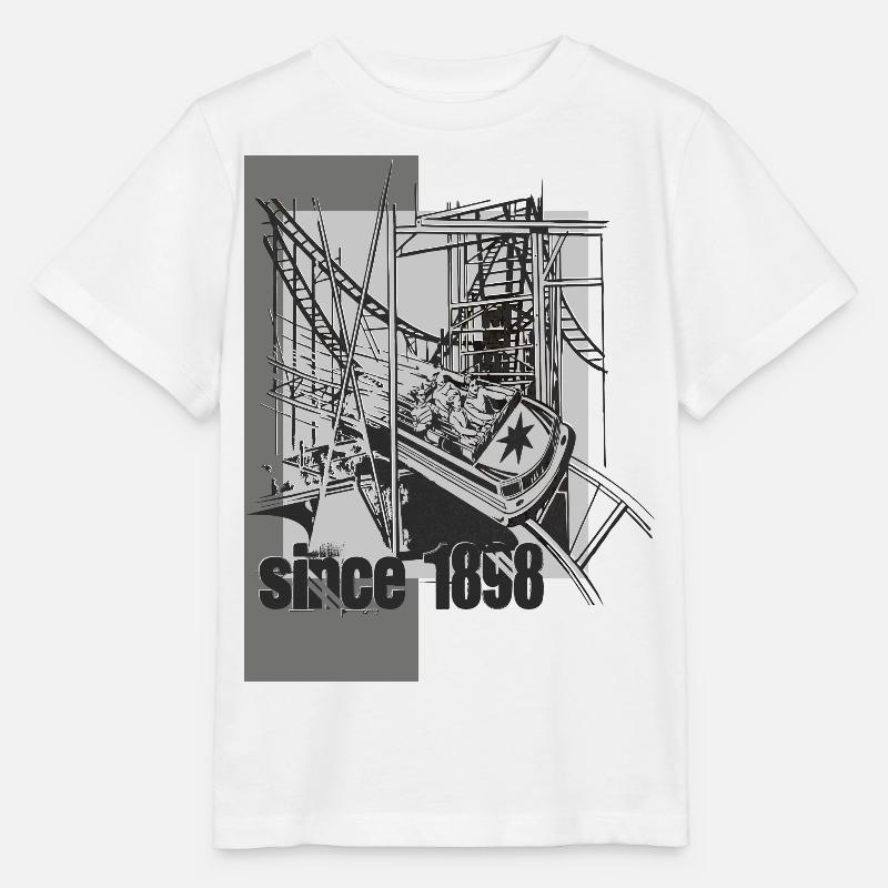 achterbahn - Stanley/Stella Kinder T-Shirt MINI CREATOR  - Weiß