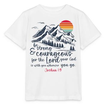 Jesus Christus - Christliches Shirt Bibelvers - Stanley/Stella Kinder T-Shirt MINI CREATOR  - Weiß - Vorne - Maike (125cm)