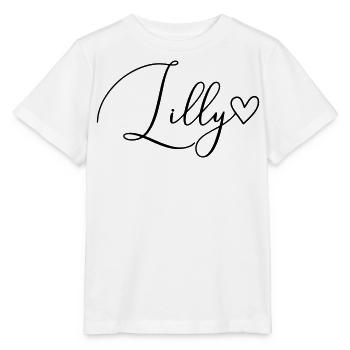 Lilly Last Name First Name Girl - Stanley/Stella MINI CREATOR Kids’ T-Shirt - white - Front - Maike (125cm)