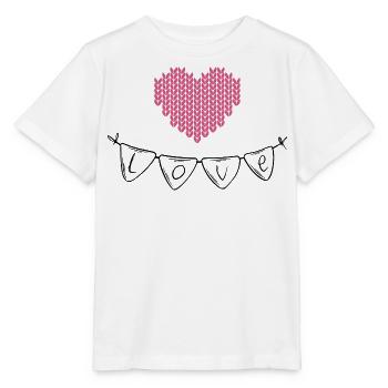 Tricot Tricot Crochet Tricoteur - T-shirt bio MINI CREATOR Stanley/Stella Enfant - blanc - Devant - Maike (125cm)