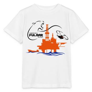 Fulmar Oil Rig Platform North Sea Aberdeen - Stanley/Stella MINI CREATOR Kids’ T-Shirt - white - Front - Maike (125cm)