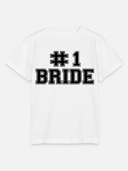 number one bride - Stanley/Stella Kinder T-Shirt MINI CREATOR - Weiß