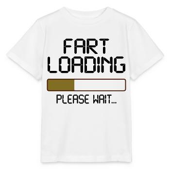 fart loading - Stanley/Stella MINI CREATOR Kids’ T-Shirt - white - Front - Maike (125cm)