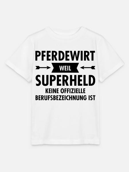 Pferdewirt - Superheld - Stanley/Stella Kinder T-Shirt MINI CREATOR - Weiß