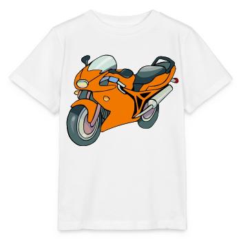 Motorcycle racing motorcycle - Stanley/Stella MINI CREATOR Kids’ T-Shirt - white - Front - Maike (125cm)