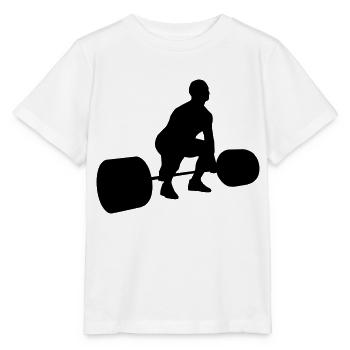 Kreuzheben start - Stanley/Stella Kinder T-Shirt MINI CREATOR  - Weiß - Vorne - Maike (125cm)