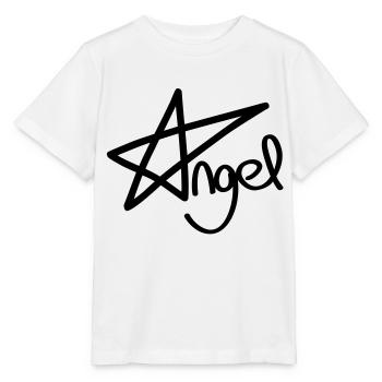 Pentagramme ange - T-shirt bio MINI CREATOR Stanley/Stella Enfant - blanc - Devant - Maike (125cm)