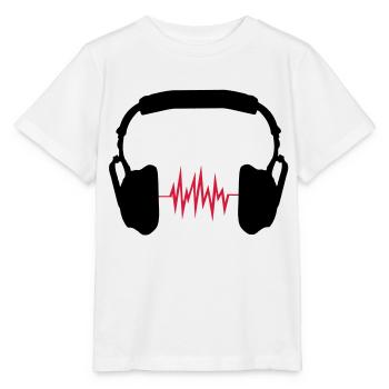 headphones - Stanley/Stella MINI CREATOR Kids’ T-Shirt - white - Front - Maike (125cm)