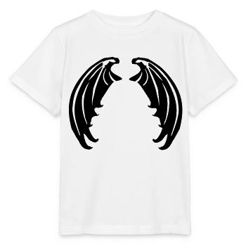Flügel von Vampiren oder Teufelchen - Stanley/Stella Kinder T-Shirt MINI CREATOR  - Weiß - Vorne - Maike (125cm)