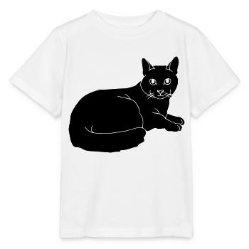 cat - T-shirt bio MINI CREATOR Stanley/Stella Enfant - blanc - Devant - Maike (125cm)