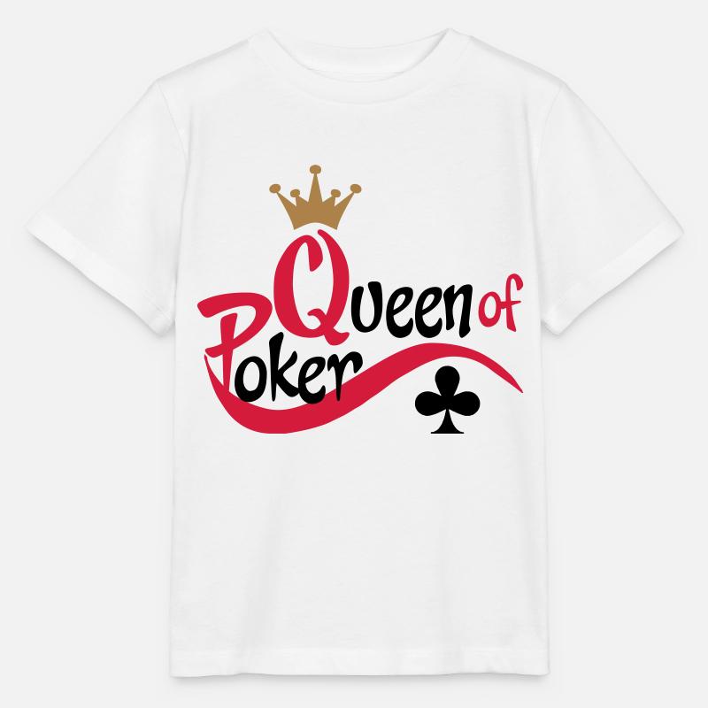 poker queen - T-shirt bio MINI CREATOR Stanley/Stella Enfant - blanc