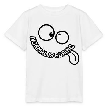 Normal Is Boring Smiley - Stanley/Stella MINI CREATOR Kids’ T-Shirt - white - Front - Maike (125cm)