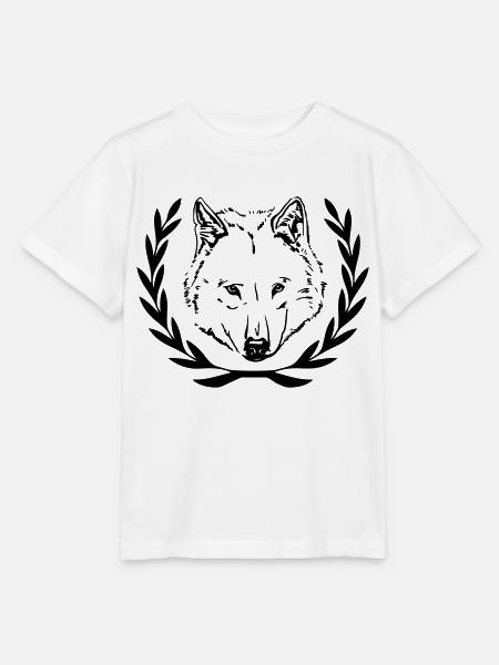 Wolfskopf - Stanley/Stella Kinder T-Shirt MINI CREATOR  - Weiß