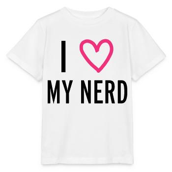 Nerd - T-shirt bio MINI CREATOR Stanley/Stella Enfant - blanc - Devant - Maike (125cm)