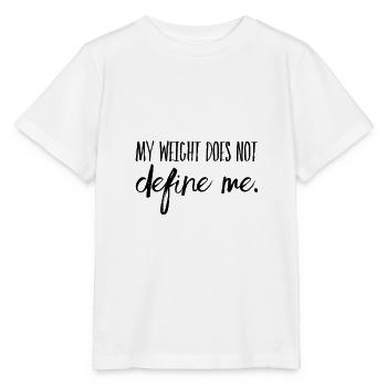 Fatshaming T-Shirts | Curvy Model Gift Idea - Stanley/Stella MINI CREATOR Kids’ T-Shirt - white - Front - Maike (125cm)