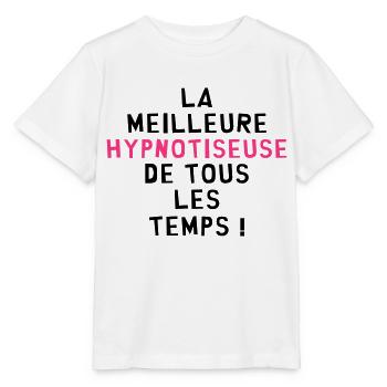 Hypnose / Hypnotiseur / Hypnotiseuse / Médecine - T-shirt bio MINI CREATOR Stanley/Stella Enfant - blanc - Devant - Maike (125cm)