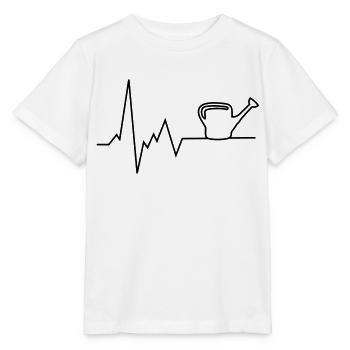 herzschlag gießkanne gärtner - Stanley/Stella Kinder T-Shirt MINI CREATOR  - Weiß - Vorne - Maike (125cm)