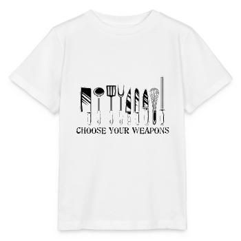 Cooking profession | Hobby chef cook cooking gift ideas - Stanley/Stella MINI CREATOR Kids’ T-Shirt - white - Front - Maike (125cm)
