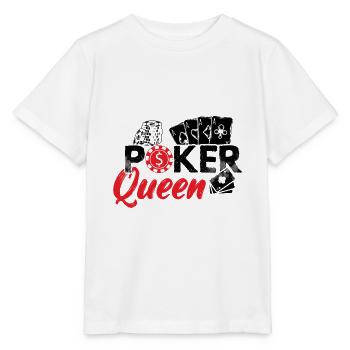 Poker women girls | Poker Poker Face Gifts - Stanley/Stella MINI CREATOR Kids’ T-Shirt - white - Front - Maike (125cm)