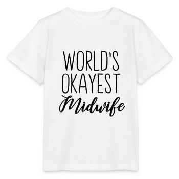 Sage-femme | Profession sage-femme cadeau de sage-femme - T-shirt bio MINI CREATOR Stanley/Stella Enfant - blanc - Devant - Maike (125cm)